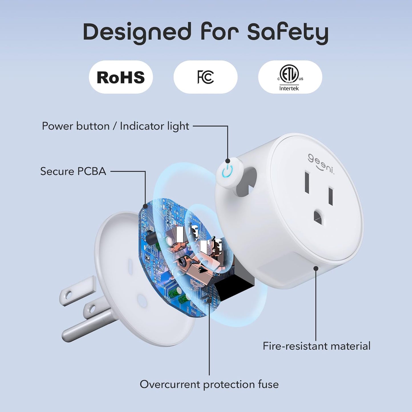 DOT Smart Wi-Fi Outlet Plug, White, (1 Pack) – No Hub Required – Works with Amazon Alexa and Google Assistant, Requires 2.4 Ghz Wi-Fi