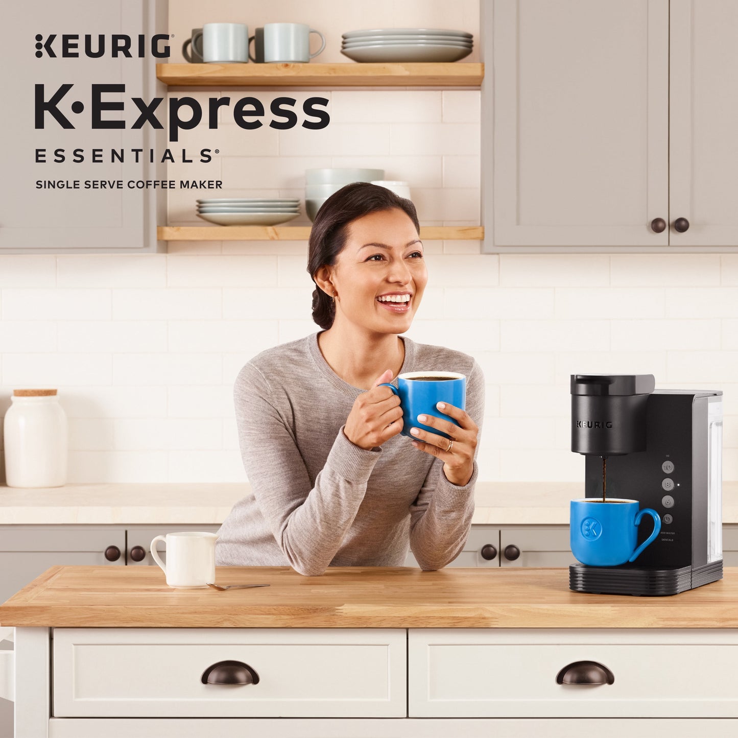 K-Express Essentials Single Serve K-Cup Pod Coffee Maker, Black